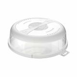 Hobby Life Couvercle de micro-ondes/bol de couverture - transparent - plastique sans BPA - 24,5 x 7,5 cm