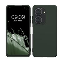 kwmobile telefoonhoesje compatibel met ASUS Zenfone 10 / Zenfone 9 hoesje - Zachte case voor smartphone - Back cover in mosgroen