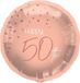 Folat Folieballon 50 jaar Elegant Lush Blush 45cm Rosegold