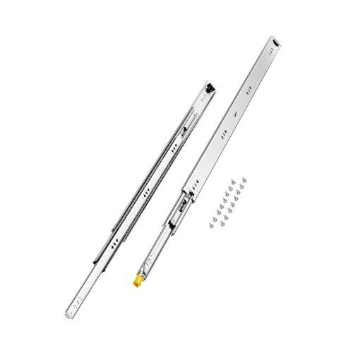 VEVOR Heavy Duty ladegeleiders 36 inch, 1 paar vergrendelbare ladegeleiders 250 lbs draagvermogen, zijmontage kogellager, 3-voudige volledige verlenging