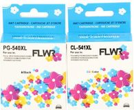 FLWR - Cartridges / Canon PG-540XL / CL-541XL Multipack / Zwart en Kleur / Huismerk
