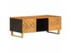 Maisons du Monde Maison Exclusive - Salontafel bruin en zwart, 100x54x40 cm, massief mangohout