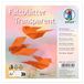 Ursus 2536141 - Vouwbladen transparant oranje, 42 g/m², 100 vouwbladen 14 x 14 cm, effen gekleurd