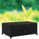 Housse de mobilier de jardin - Noir - 210 x 200 x 70 cm