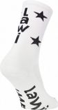 LAWI sportswear LAWI Fietssokken Star - Wit/Zwart - Maat 35-38