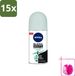 Nivea Black & White Invisible Active Deoroller 50 ml - 15 Stück
