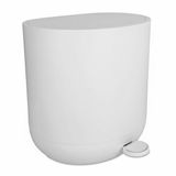 Relaxdays Badkamer prullenbak - 7 l - softclose - kunststof - wit