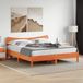 Maison Exclusive - Lit en bois massif sans matelas, brun chaud, 160x200 cm