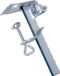 Lesli Living Parasolhouder - voor balkon - zilver - metaal - D3,8 cm -