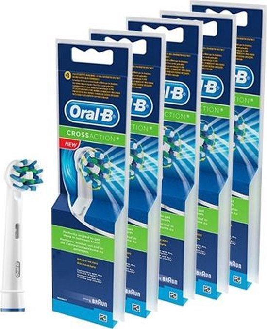 Oral-B Refill Cross Action Opzetborstel 5 x 4 stuks - Voordeelverpakkin5