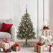 vidaXL Kunstmatige Scharnierende Kerstboom met Kegels Groen 120 cm
