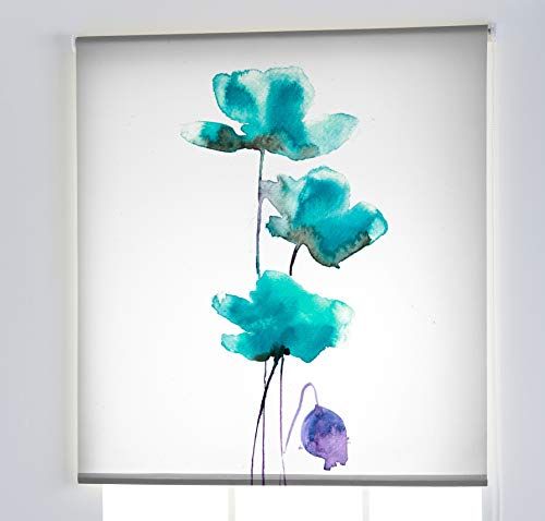 Rolgordijn F-3138 - 110x180 cm - Lichtdoorlatend - Bloemen en planten