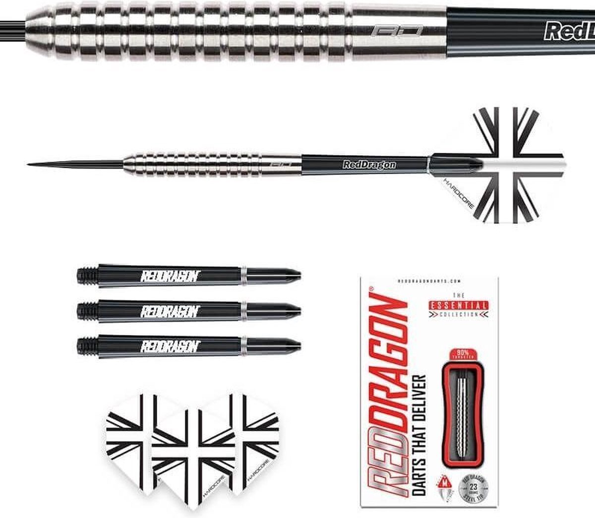 Red Dragon - Rebel: Steeltip Tungsten Dartpijlen Professioneel - 23 gram