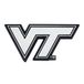 FANMATS - 14941 NCAA Virginia Tech Hokies Chrome Team Embleem, 1.5"x3.2"