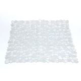 GEDY G-River Antislip douche met zuignappen, 54 x 54 cm, badtapijt van hars, transparant, design R&S, Made in Italy, machinewasbaar, Unica