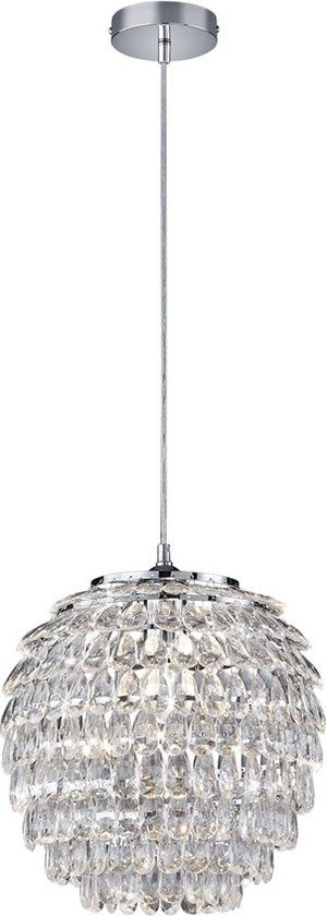 REALITY PETTY Hanglamp - Chroom - E27 - In hoogte verstelbaar