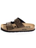 Bayton Huisschoenen 'Atlas' sand / chocoladebruin / brons