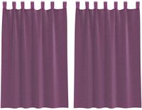 vidaXL Gordijnen met lussen 2 stuks 140x175 cm paars