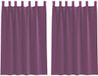 vidaXL Gordijnen met lussen 2 stuks 140x175 cm paars