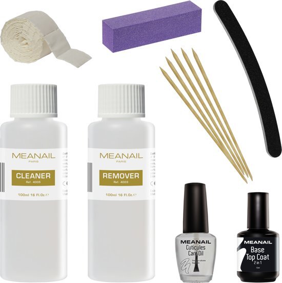 MEANAILÂ®PARIS MEANAILÂ® Refill voor Gel Nagellak - Remover - Cleaner - Base Top Coat