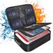 DocSafe Documentenopbergkoffer met slot, 3-laags, vuurvaste, waterbestendige rits, documentenkluis, draagbare reisorganisatortas voor laptop, bestand, certificaten, geschenken voor hem, zwart