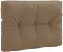 vidaXL Palletkussen VIANEN 100% Polyester Taupe 70 x 50 x 12 cm