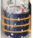 Sans marque Baignoire assise - Baignoire - Baignoire pliable - Bleu