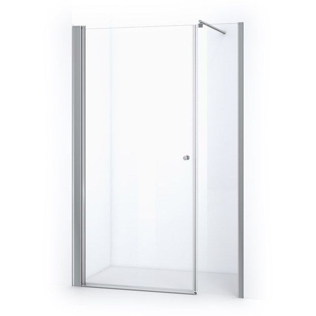 Maxaro Douchewand met Draaideur Zircon Comfort 140cm Chroom - 6095823380310