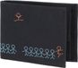 oxmox New Cryptan RFID Protect Pocketbörse Jumping Jack Print Cyan Black zwart
