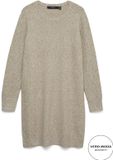 VERO MODA MATERNITY - VMMDOFFY LS O-NECK DRESS GA NOOS - Dames - Mini jurken - XXL - Sepia Tint