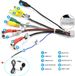 Junsun 20-polige RCA-kabel + externe microfoon van 2,5 mm voor handsfree systeem