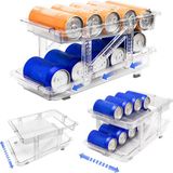 Ibenzoa® Solution de rangement compacte et personnalisable pour canettes – Pour réfrigérateur et garde-manger
