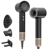 Merkloos Ionische haardroger - Professioneel - 160.000 rpm - Diffuser - Zwart