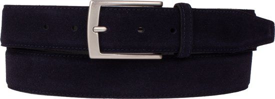 Presly & Sun Heren - Leren riem - Blauw - 85cm