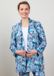 DIDI Blazer femme Mida en blanc cassé avec imprimé Fusion bleu azur taille 40