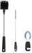 Unyqoos® Set de trois brosses à bouteille avec manche long