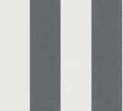 A.S. Création Vliesbehang Elegance 179050 Strepen Donkergrijs Wit