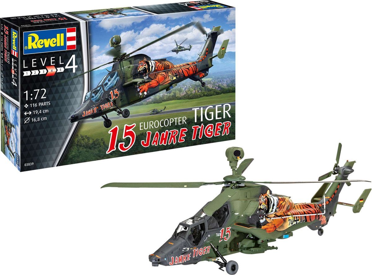 Revell 03839 Eurocopter Tiger Meet Model Kit 1:72 Schaal