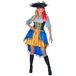 Widmann Piraten kapitein, jurk met blouse, hoed, carnaval, themafeest
