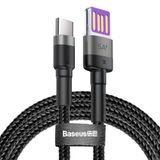 Baseus CATKLF-PG1 Cafule USB-C naar USB-C kabel 1m Zwart