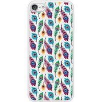 Apple Siliconen hoesje compatibel met iPod Touch 5, 6 Peacock Feather