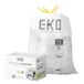 EKO Easy-Dispense Roll 60 Count Extra Sterke Trekkoord Keuken Vuilniszakken - 21 Gallon (79,5L) 60 pack, Wit, EK33707B