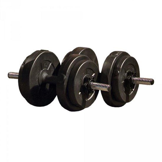 Iron Gym Verstelbare Dumbbell Set 15 kg - Halterset - Halters - Zwart