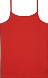 Ten Cate Basics organic cotton stretch spaghetti top rood voor Meisjes | Maat 146/152