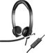 Logitech H650e casque avec microphone, headset stéréo, réduction du bruit, contrôle du volume et fonction mute sur le câble, indicateur LED, noir