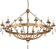 Elstead Lighting Kroonluchter 12x E14 Max 60W Dimbaar Gold Patina