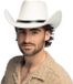 Boland - Bronco cowboyhoed wit - 59 cm - Polyester - Unisex - Volwassenen