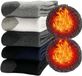 Famanu – Midcalf thermosokken voor heren, warm en stijlvol, ideaal voor koude dagen, comfortabel en ademend, perfect voor casual en zakelijke outfits, donkergrijs met zwarte accenten