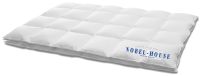HANSKRUCHEN Nobel House couette en duvet 155x220 cm légère 90% duvet lavable pour personnes allergiques respirante à caissons blanche