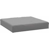Coussin de palette gris 60x60x9,5 cm tissu Oxford